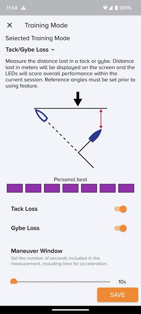 Tack and Gybe Loss